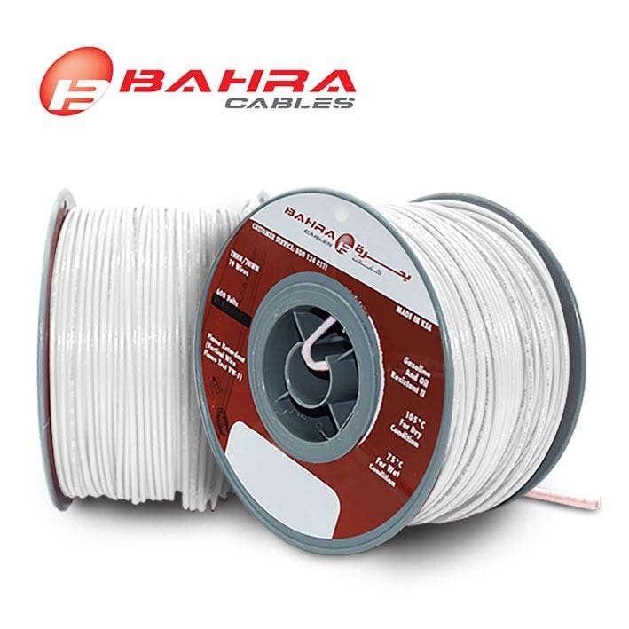 thhn-white-wire_2_2.jpg بحرة - سلك كهربائي نحاس - المواصفات الأمريكية - THHN - مقاس 8 AWG - أبيض - 600 فولت - 152.44 متر - الصورة 1